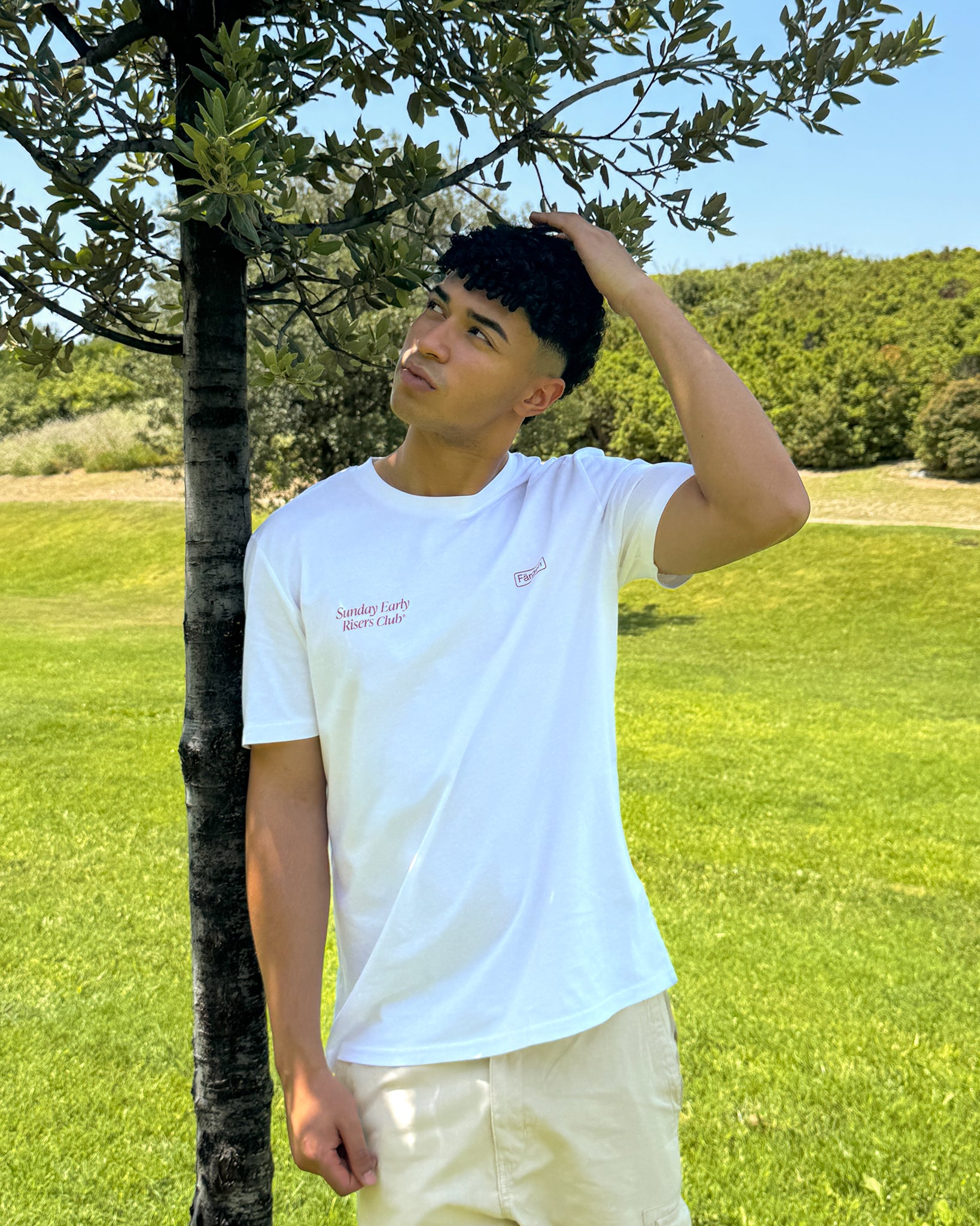 Camiseta Färgen Sunday Early Risers Club 180 g/m² algodón orgánico, corte regular