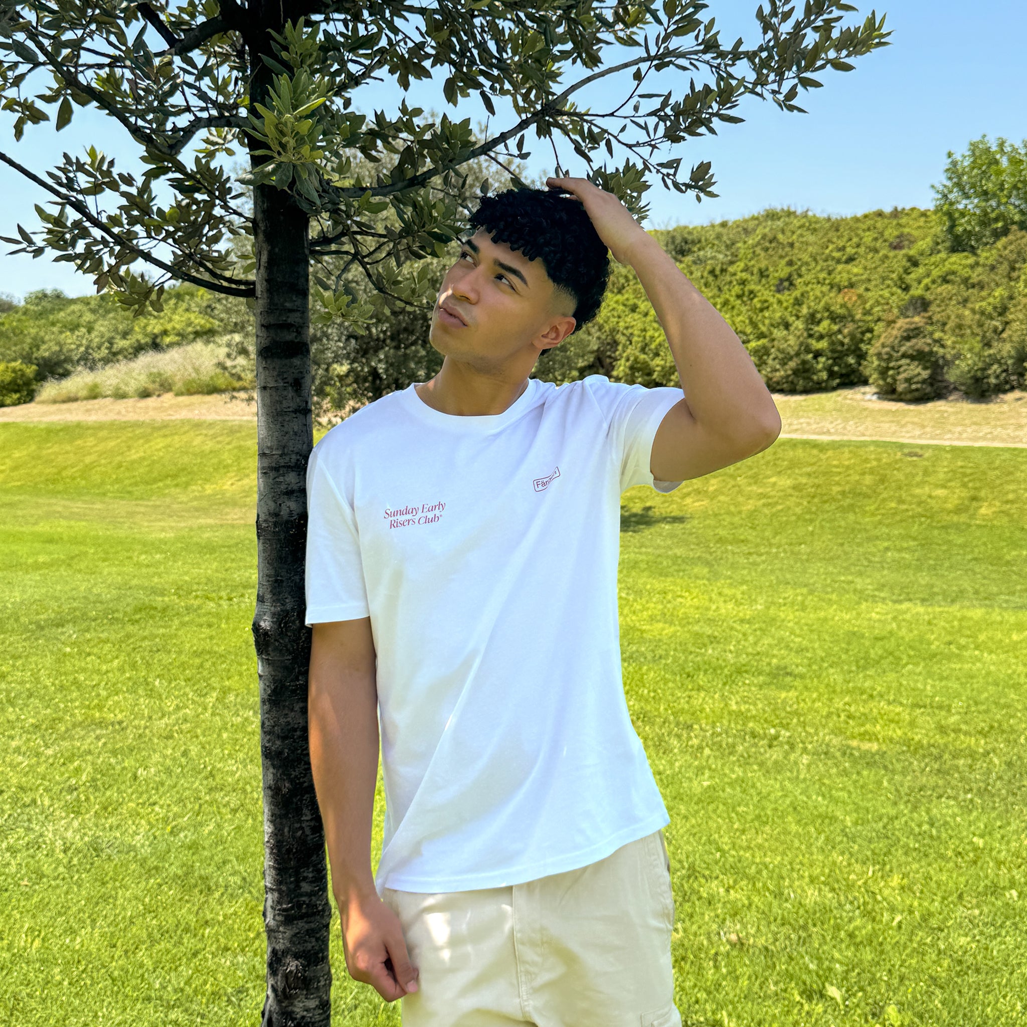 Camiseta Färgen Sunday Early Risers Club 180 g/m² algodón orgánico, corte regular