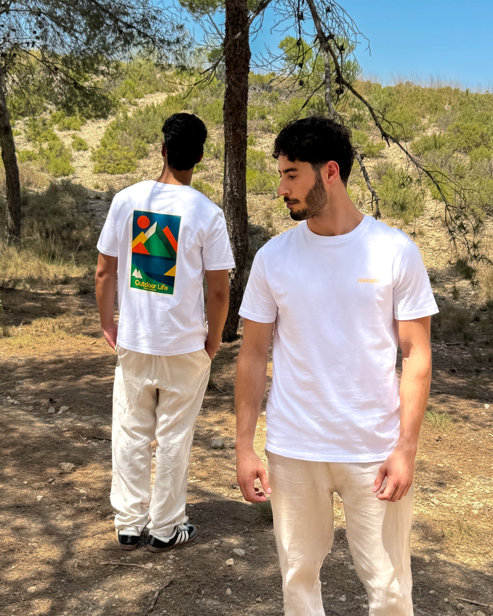 Camiseta Färgen Outdoor Life de algodón orgánico 180 g/m², corte regular, estilo natural atemporal