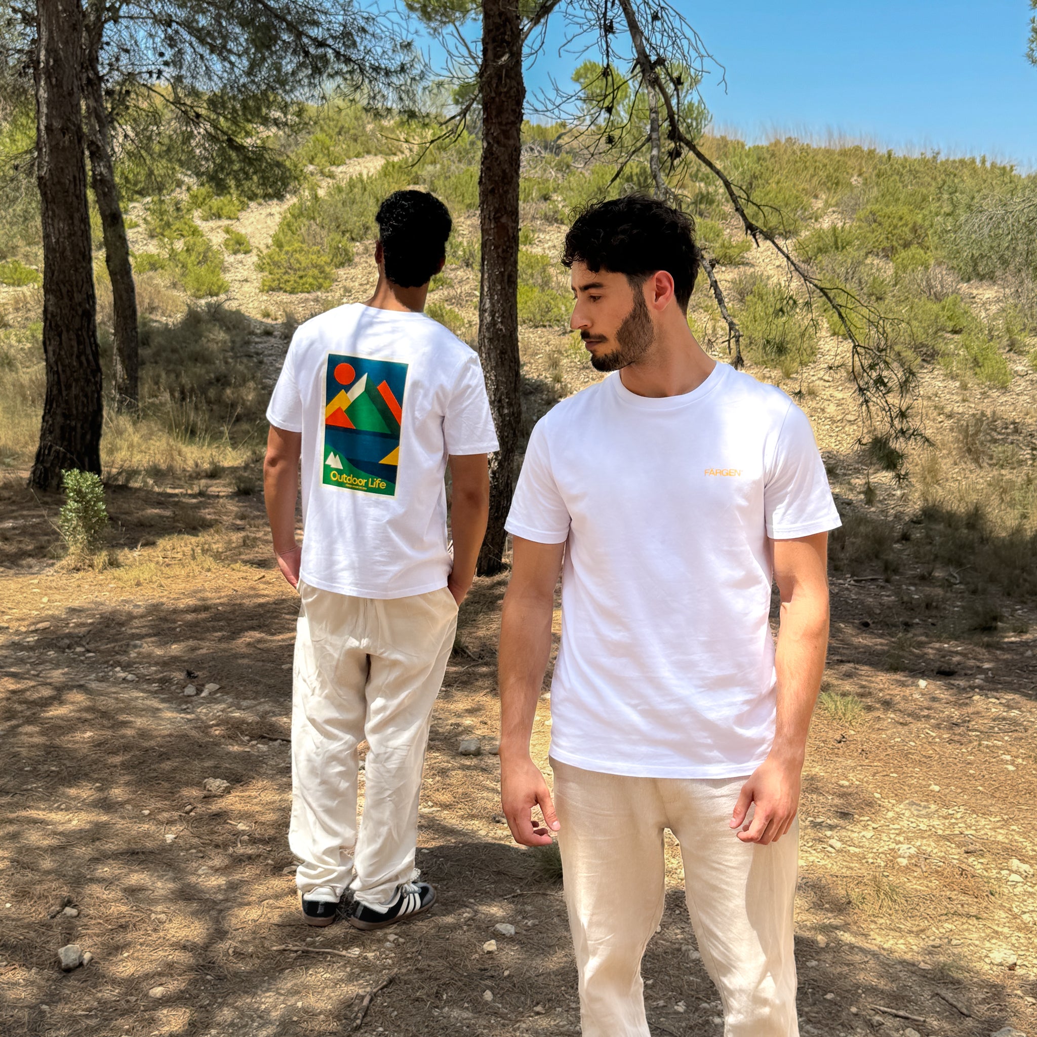 Camiseta Färgen Outdoor Life de algodón orgánico 180 g/m², corte regular, estilo natural atemporal