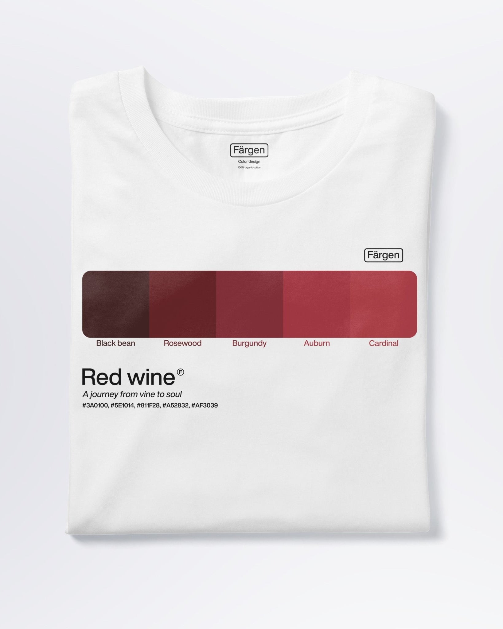 Camiseta algodón orgánico Red wine - Färgen