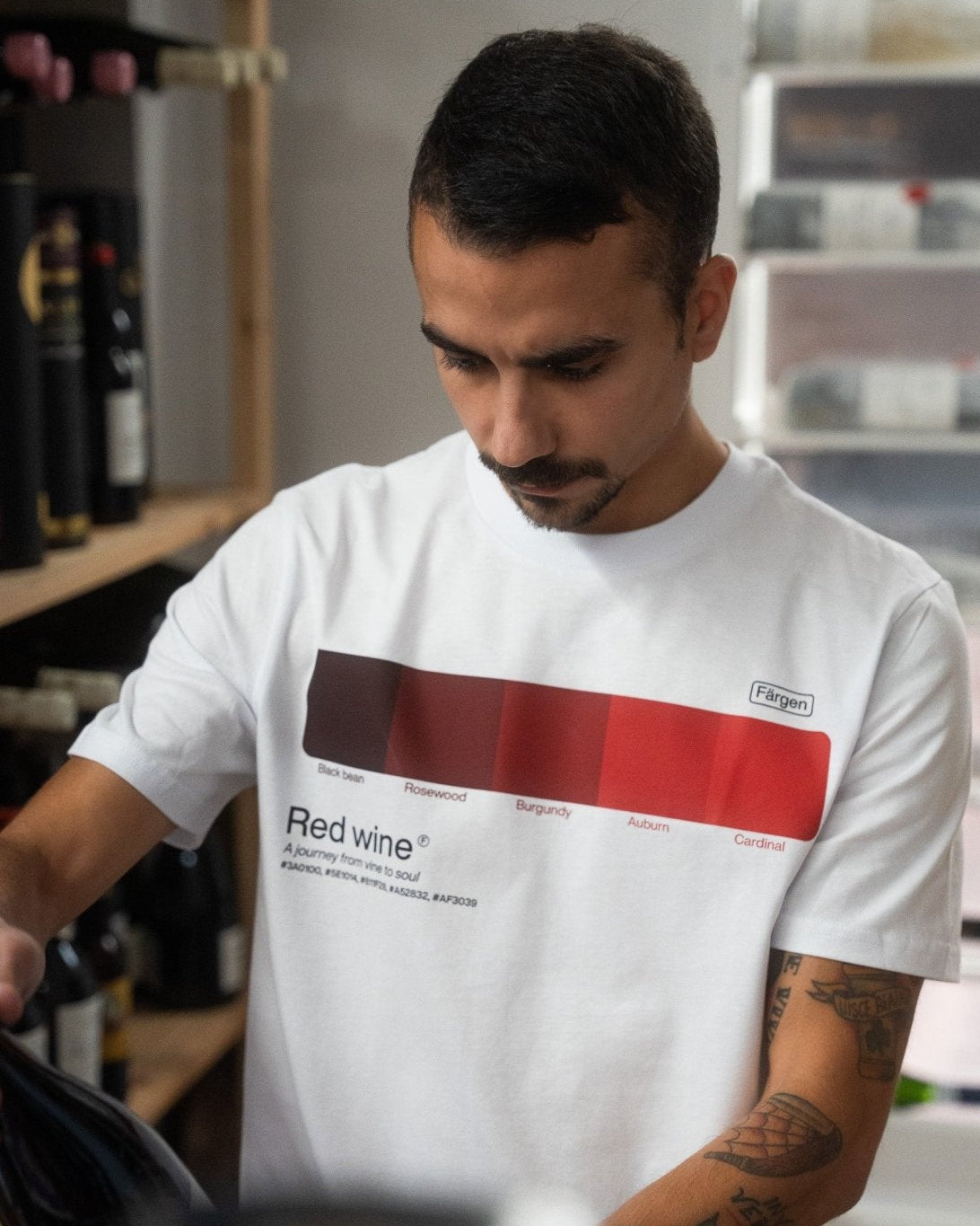 Camiseta Red wine - Färgen