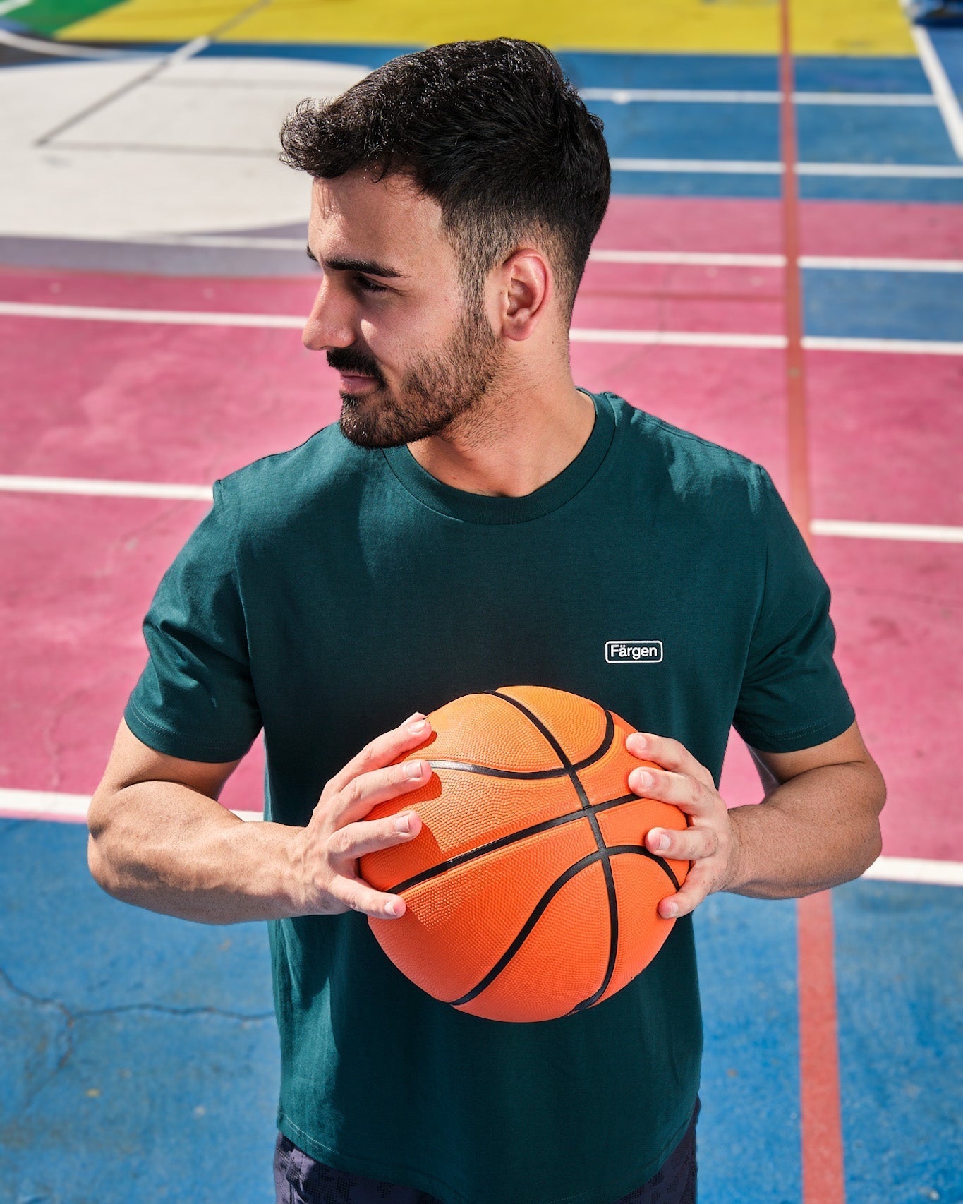 Camiseta The Basketball Court - Verde - Färgen
