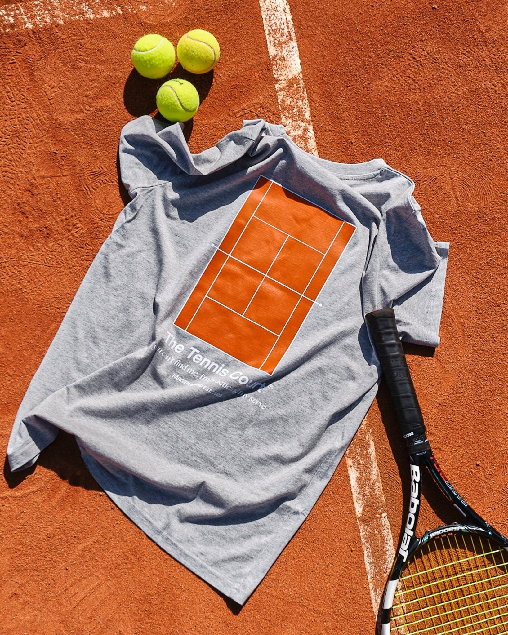 Camiseta The Tennis Court - Gris - Färgen
