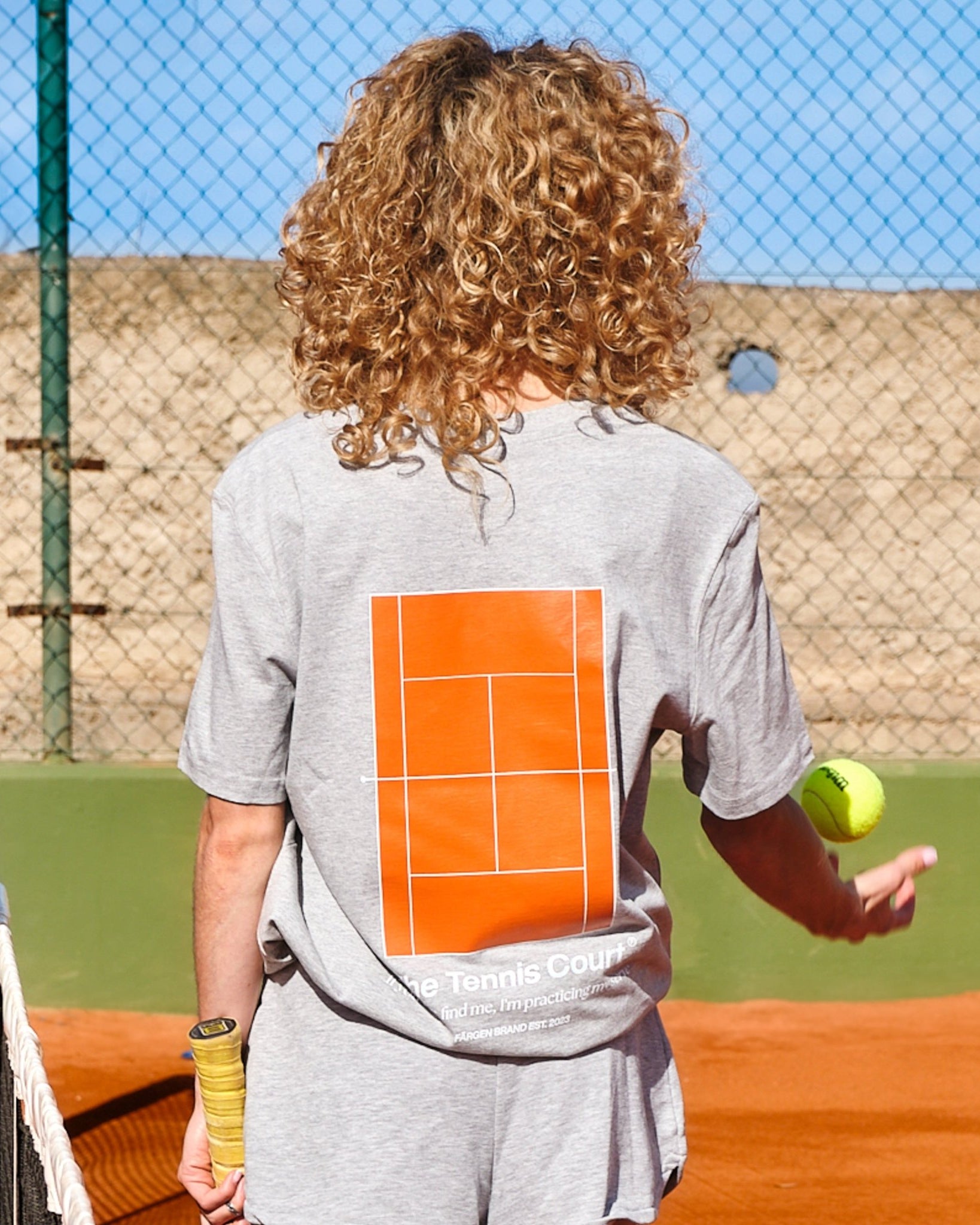 Camiseta The Tennis Court - Gris - Färgen