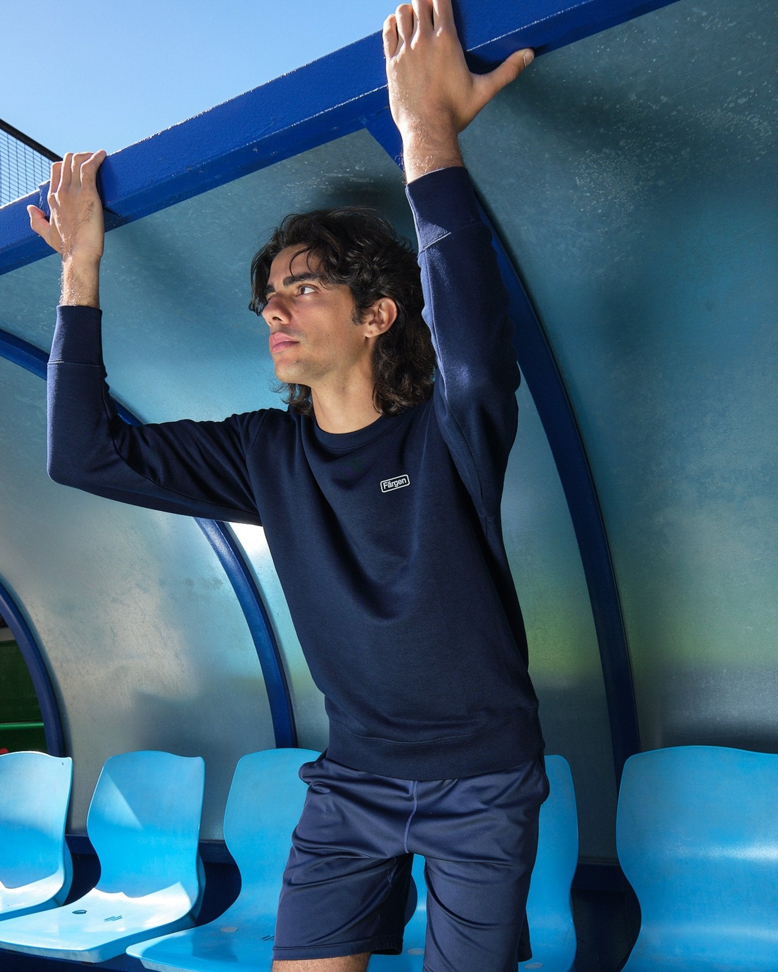 Sudadera The Football Pitch - Azul - Färgen