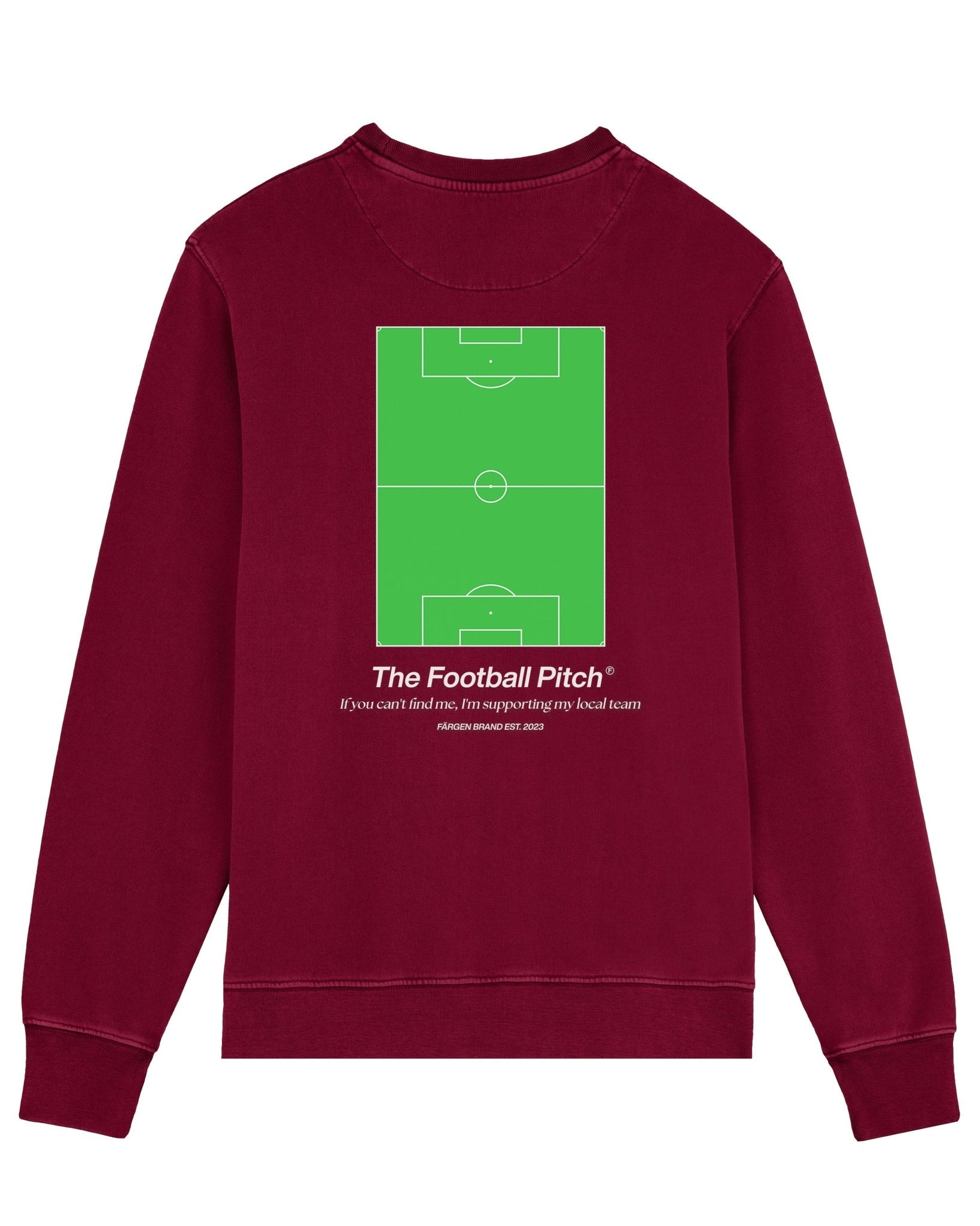 Sudadera The Football Pitch - Burdeos - Färgen
