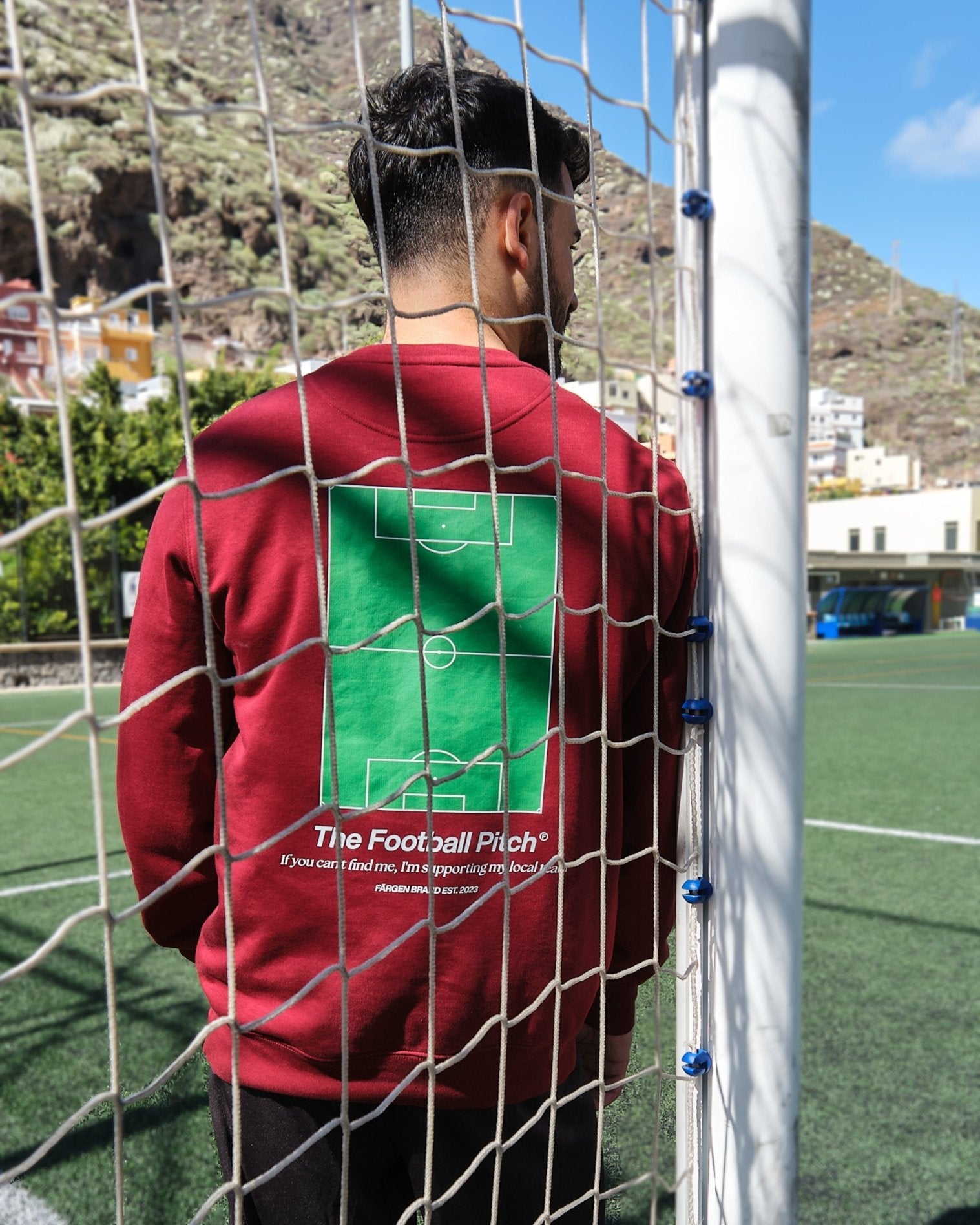 Sudadera The Football Pitch - Burdeos - Färgen