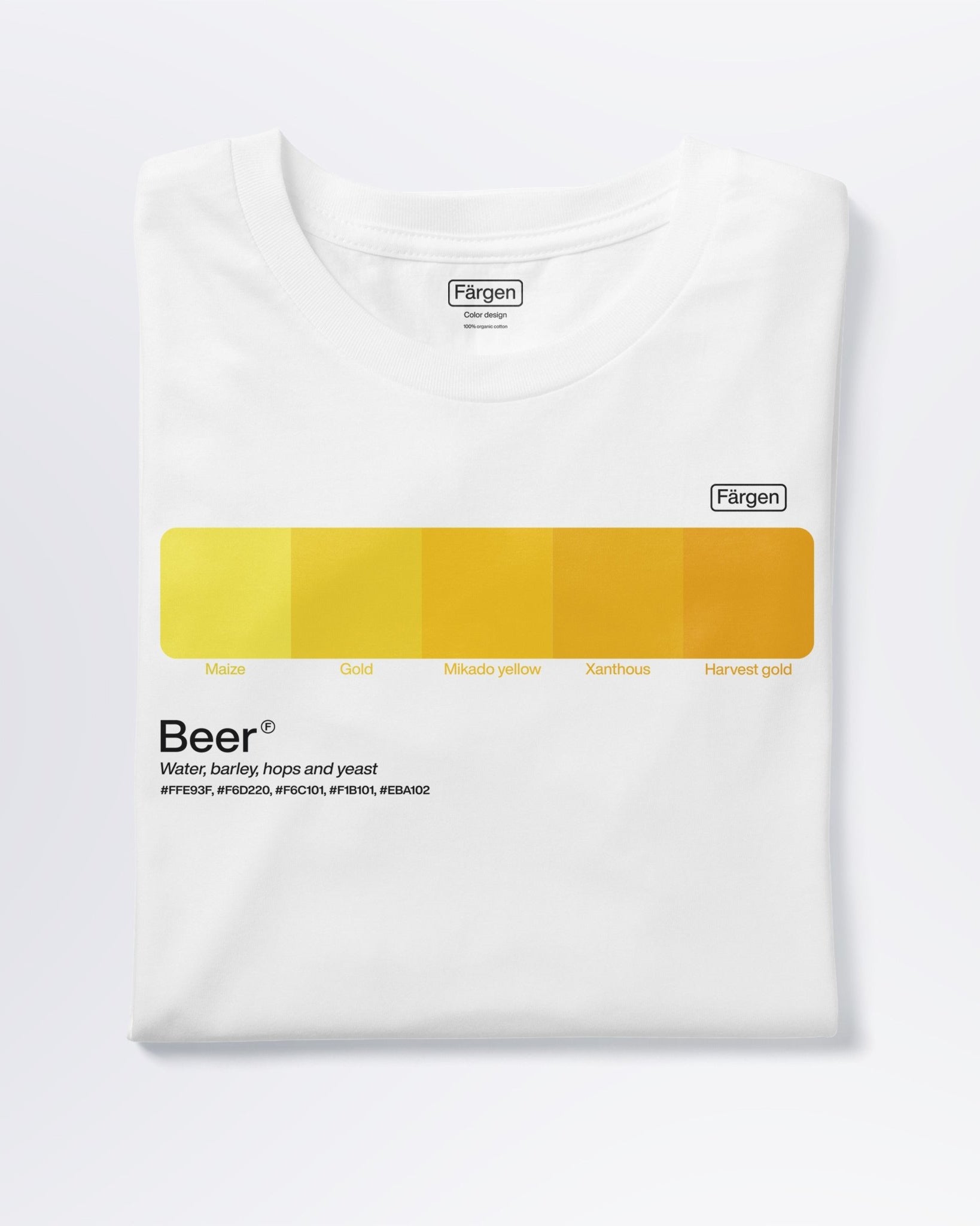 Camiseta algodón orgánico Beer - Färgen