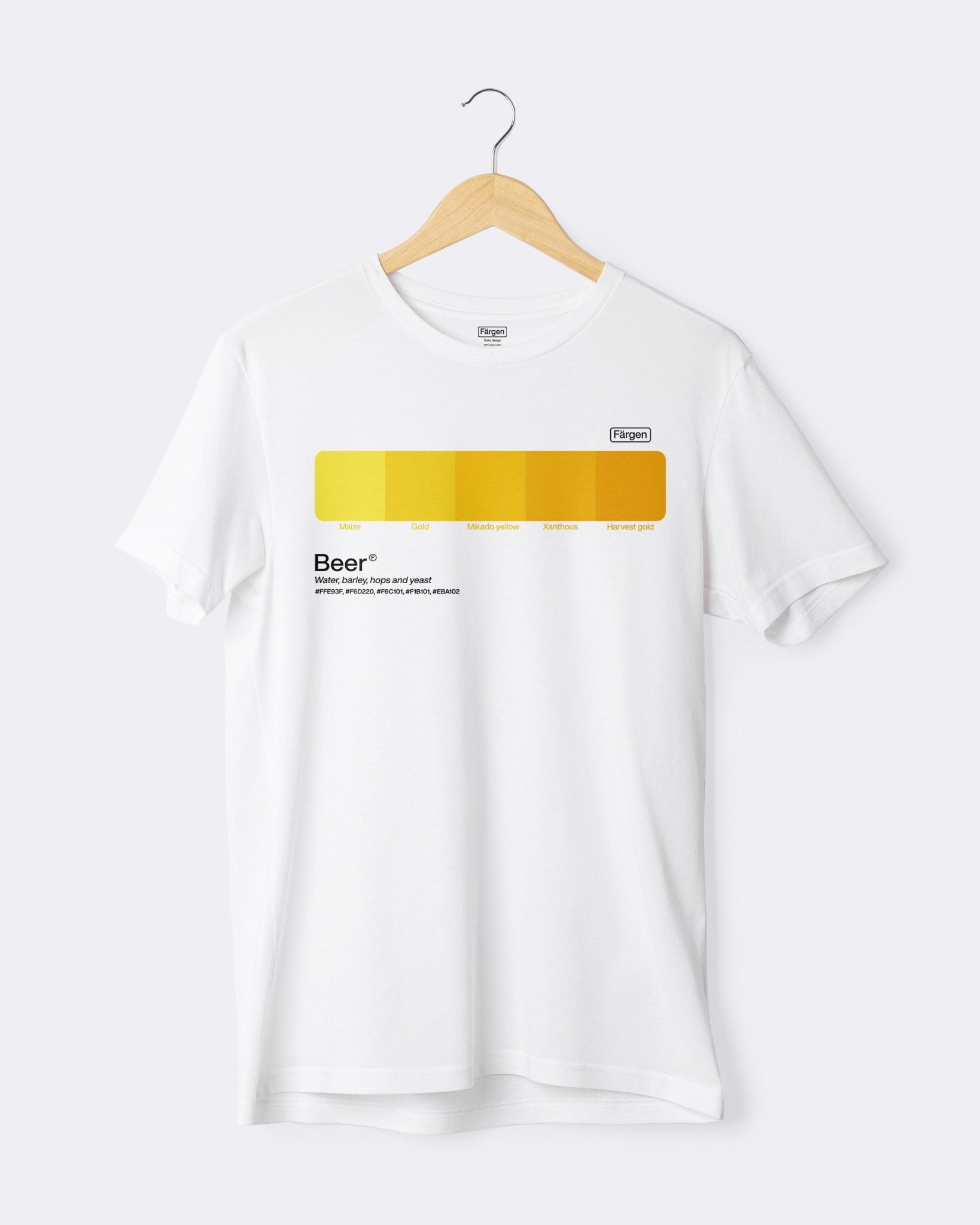 Camiseta algodón orgánico Beer - Färgen