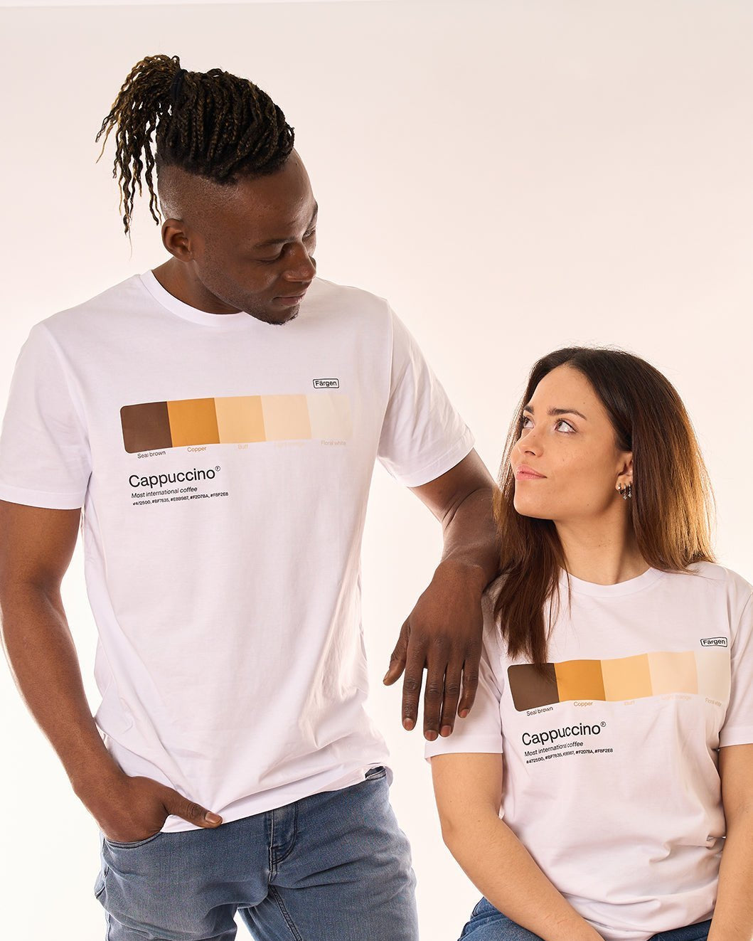 Camiseta algodón orgánico Cappuccino - Färgen