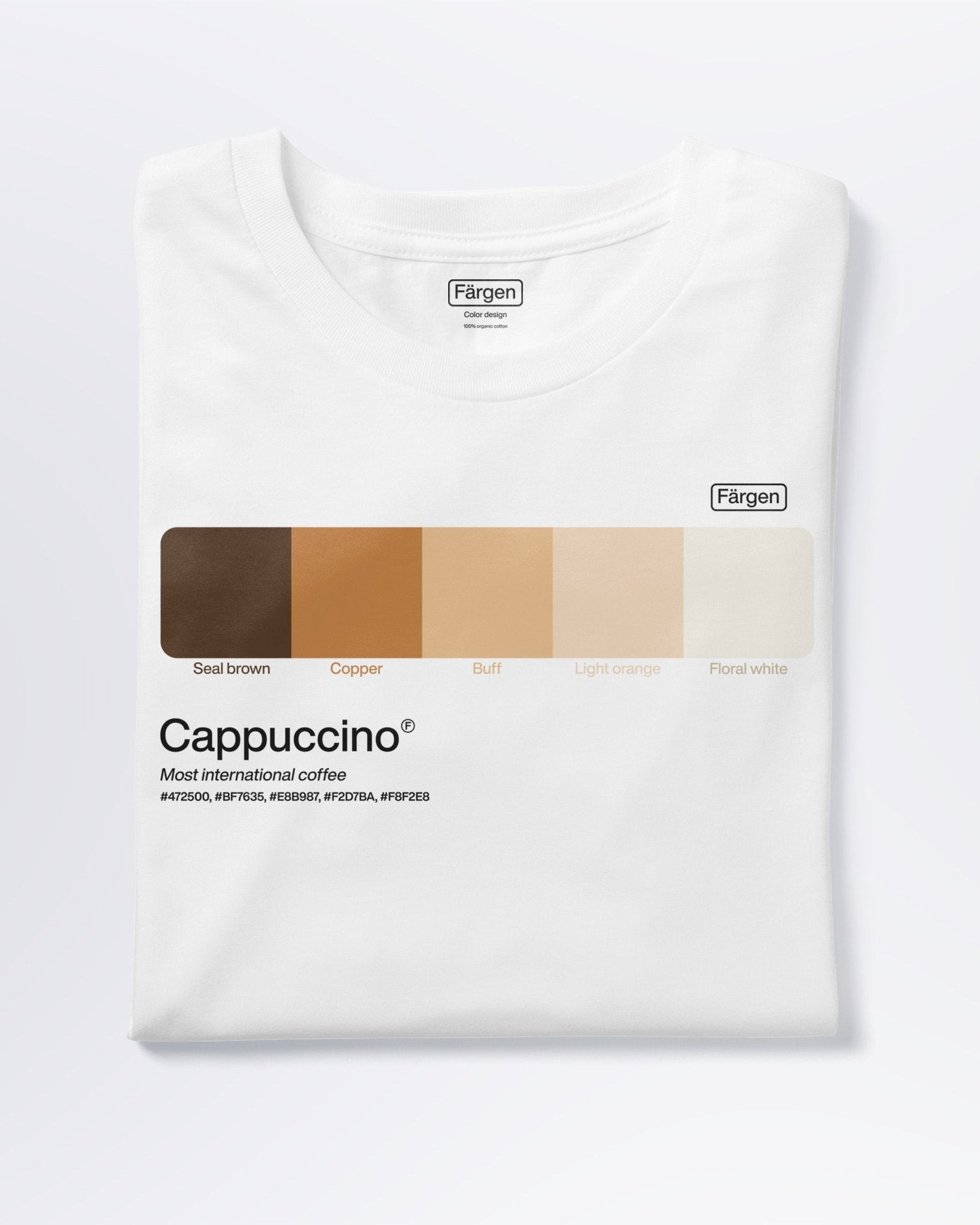 Camiseta algodón orgánico Cappuccino - Färgen
