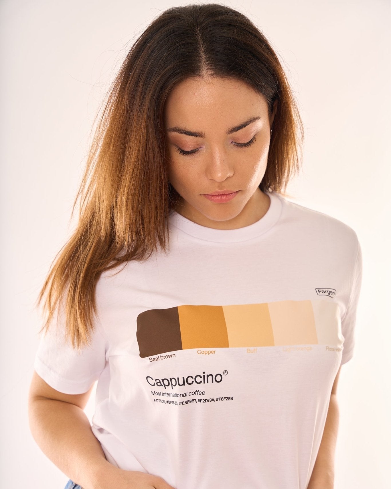 Camiseta algodón orgánico Cappuccino - Färgen