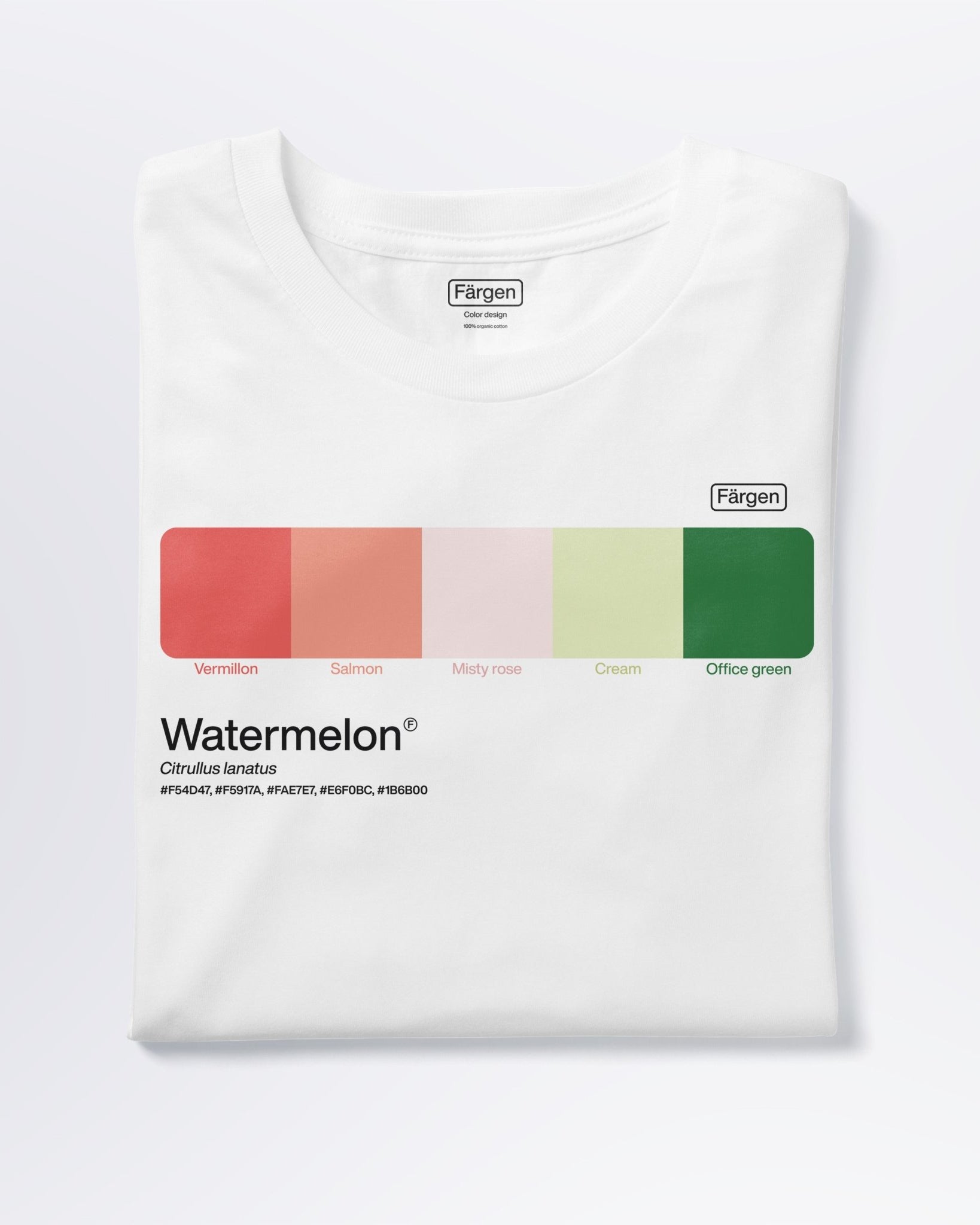 Camiseta algodón orgánico Watermelon - Färgen