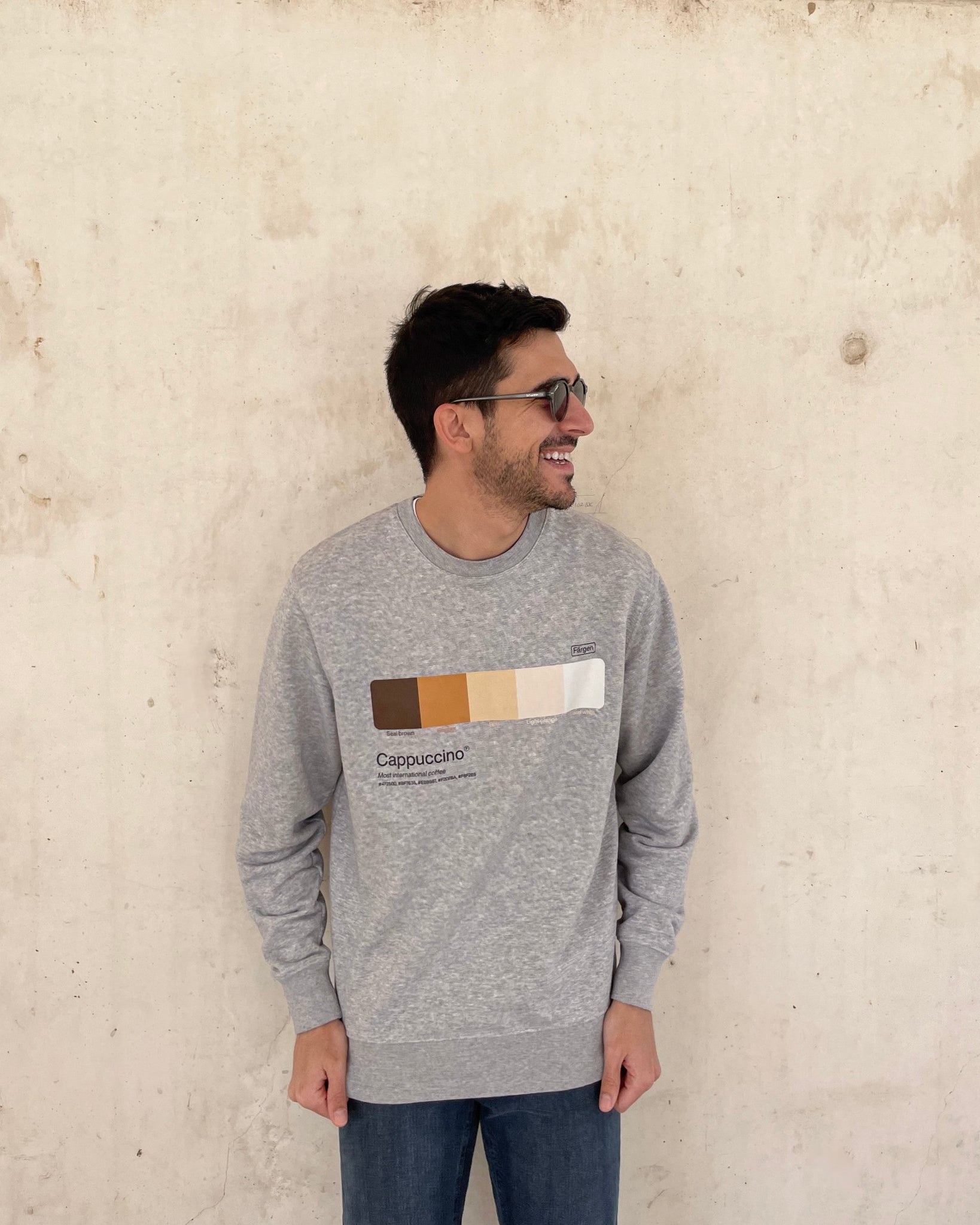 Sudadera algodón orgánico Cappuccino - Färgen