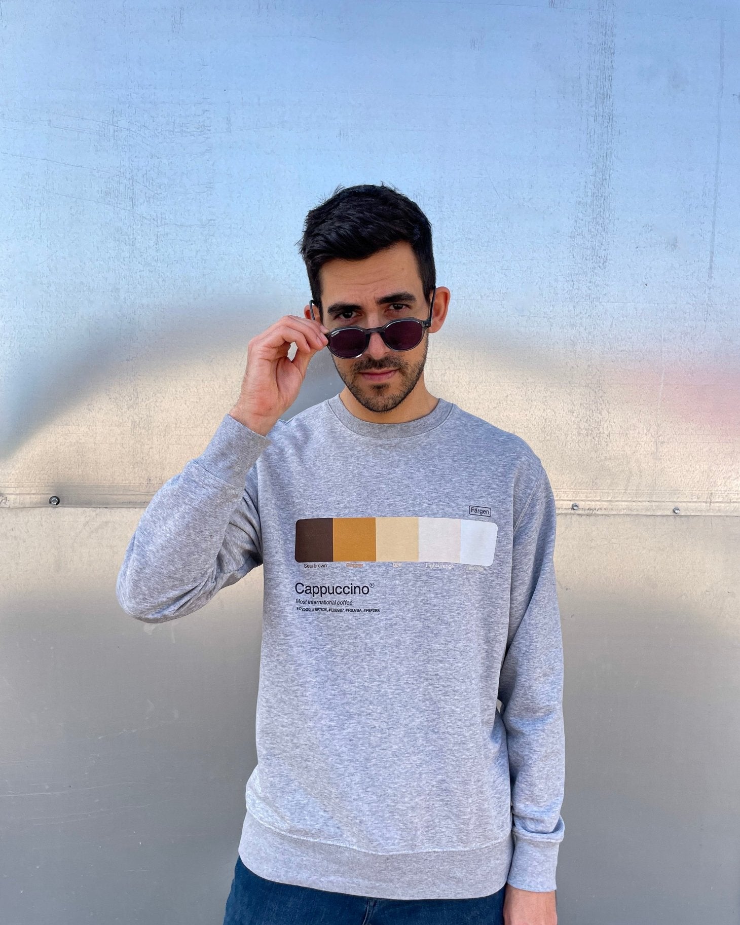 Sudadera algodón orgánico Cappuccino - Färgen