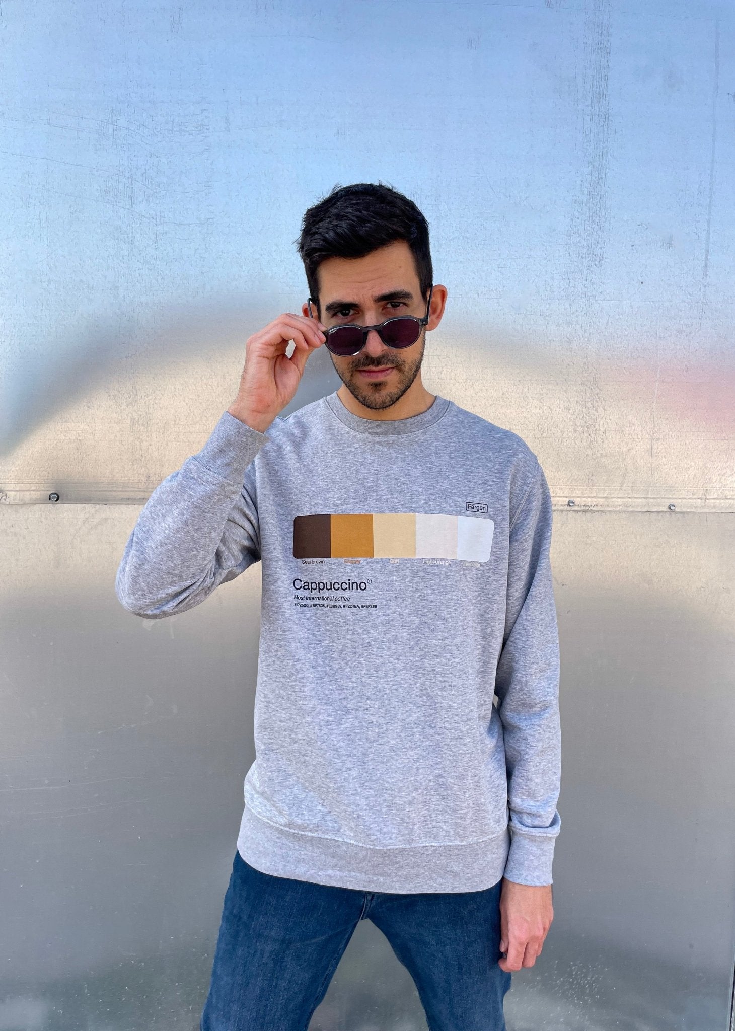 Sudadera algodón orgánico Cappuccino - Färgen