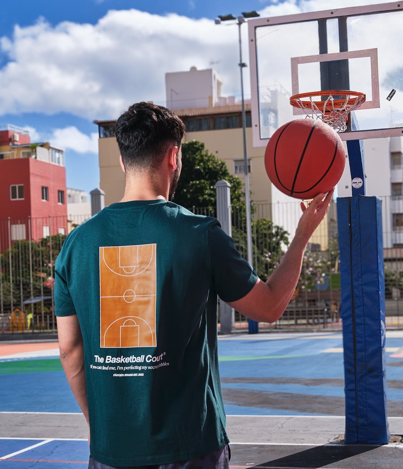 Camiseta The Basketball Court - Verde - Färgen