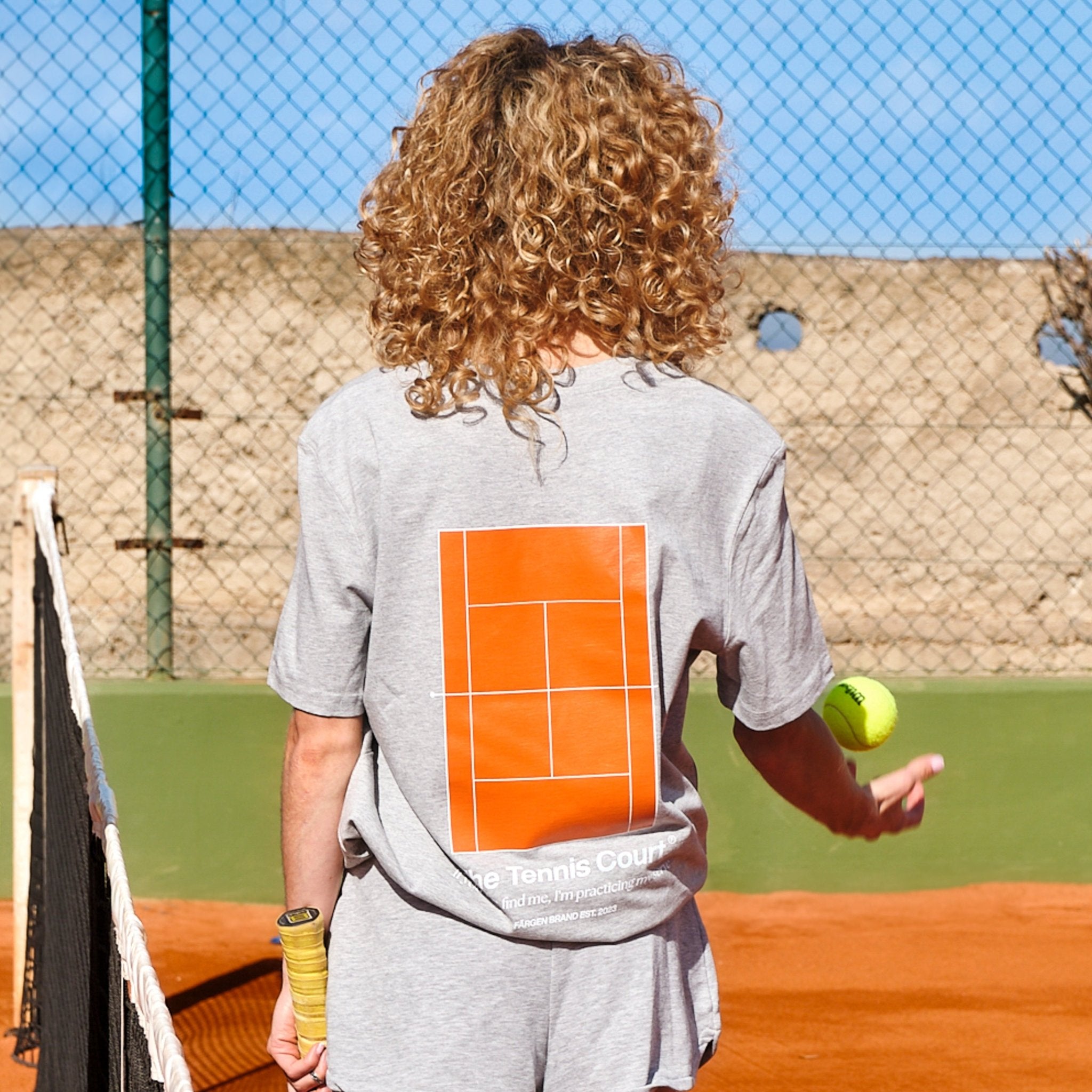 Camiseta The Tennis Court - Gris - Färgen