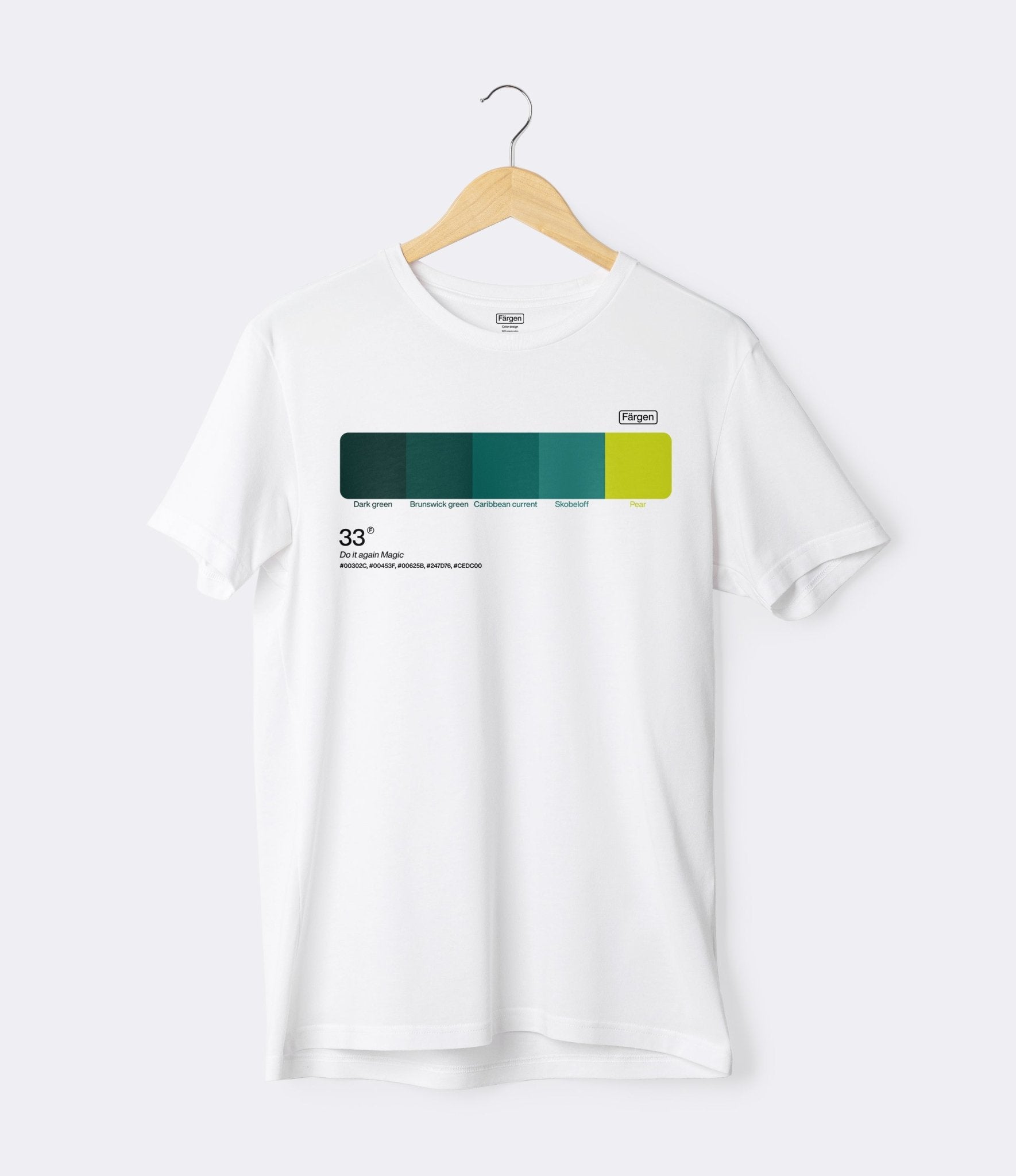 Camiseta algodón orgánico 33 - Färgen