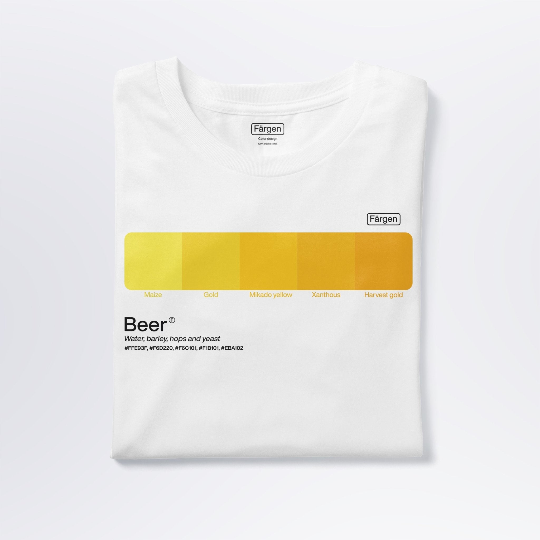 Camiseta algodón orgánico Beer - Färgen